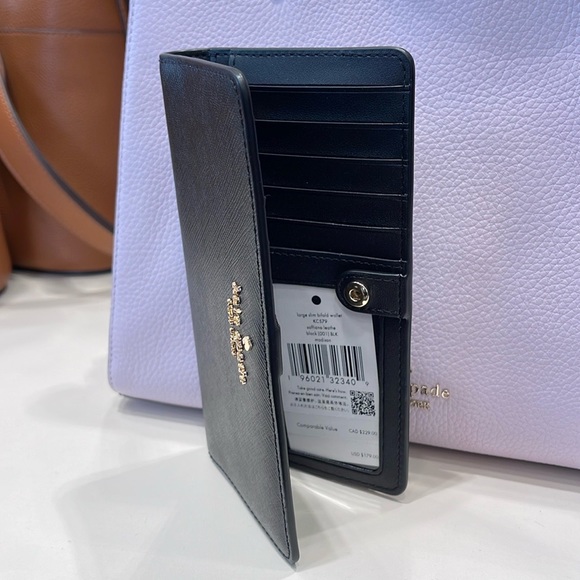 Kate Spade Madison Large Slim Bifold Wallet
Black
NWT - Picture 2 of 16